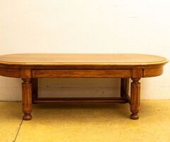 Houten ovale Salontafel