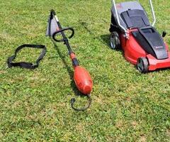 Einhell elektrische grasmaaier + trimmer